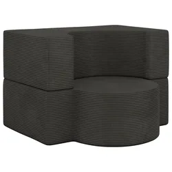 1-SITZER BODENSOFA SANOA - Dunkelgrau Cord