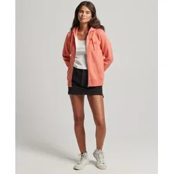 Mode&Accessoires SUPERDRY Superdry Damen Kapuzenjacke/Hoodie Vintage Logo EMB ZIP - korallenrot meliert - M