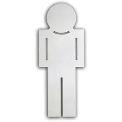 Türsymbol uno aus Aluminium Herren
