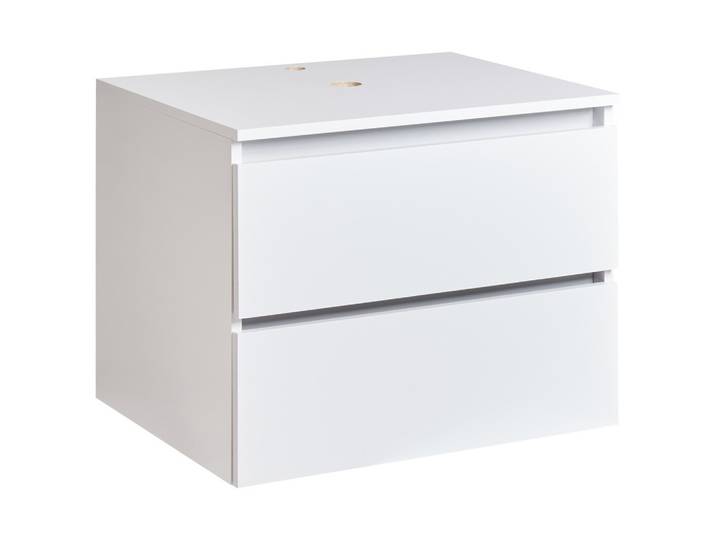 WASCHBECKENUNTERSCHRANK wandmontiertk 60 cm Weiß Serra