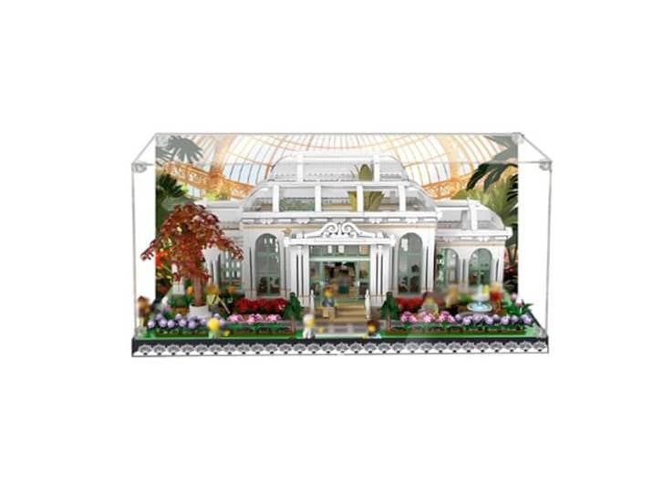 Acryl Vitrine Box Kompatibel mit Le-go 21353 Botanical Gardens Modell, Staubdichte Box, Transparente Box, Schaukasten (nur Vitrine)