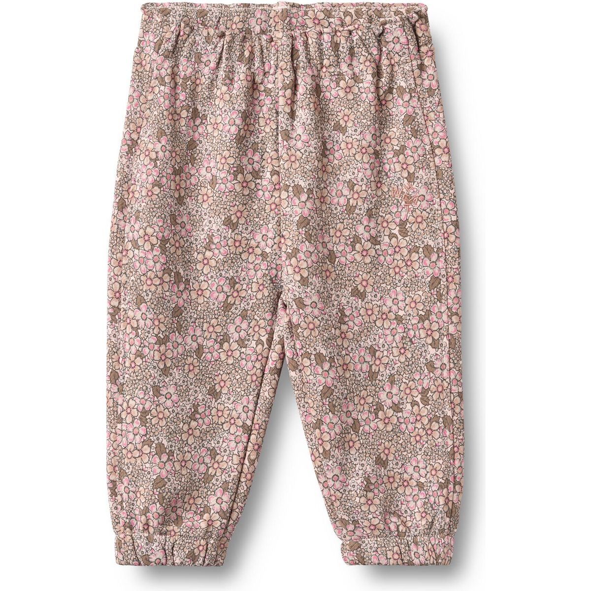 Wheat Sweatpants Cosmo rose brown flowers (9899) 62 6888-624-GOTS-9899-62/3m