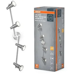 OSRAM Spotlight 4-flammiger LED Decken Strahler schwenkbar aus Aluminium