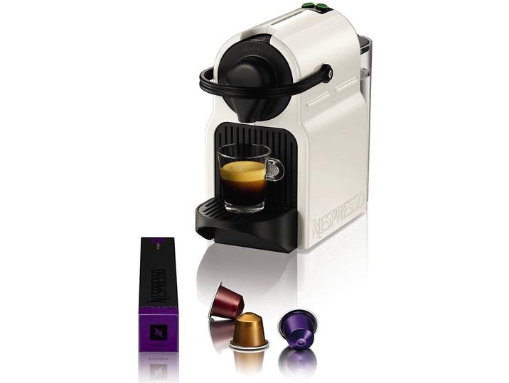 NESPRESSO Kapselmaschine XN1001 Inissia von Krups , weiß, B:12cm H:23cm T:32cm, Kaffeemaschinen, Wassertankkapazität: 0,7 Liter, inkl. Willkommenspaket mit 7 Kapseln, Kapselmaschine, Topseller