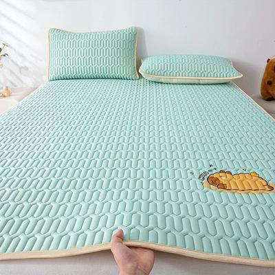Uplift Essentials Ultra Soft Cooling Mattress Pad Breathable Hypoallergenic Bed Topper With Charming Designs beige 59 X 79 In