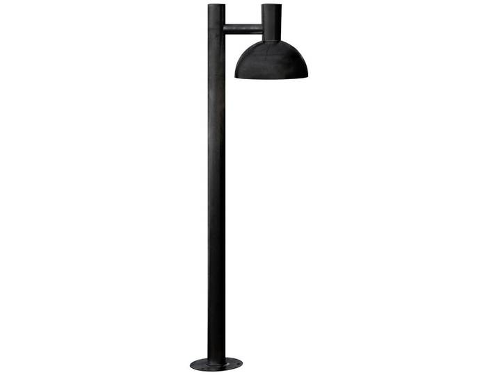 Nordlux Aussenstehleuchte, Schwarz, Metall, halbrund, 100 cm, Lampen & Leuchten, Außenbeleuchtung, Außenleuchten