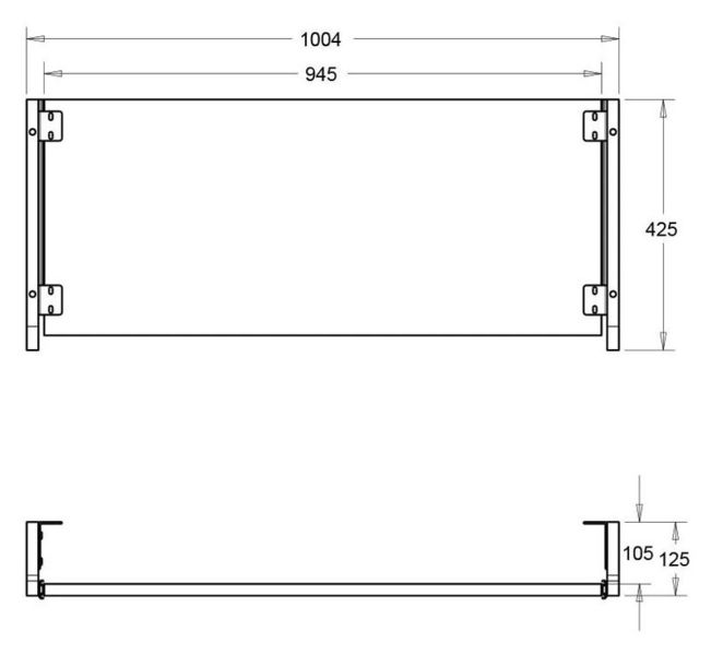Studio Desk Pro Line CL Pull out Keyb. BK Black