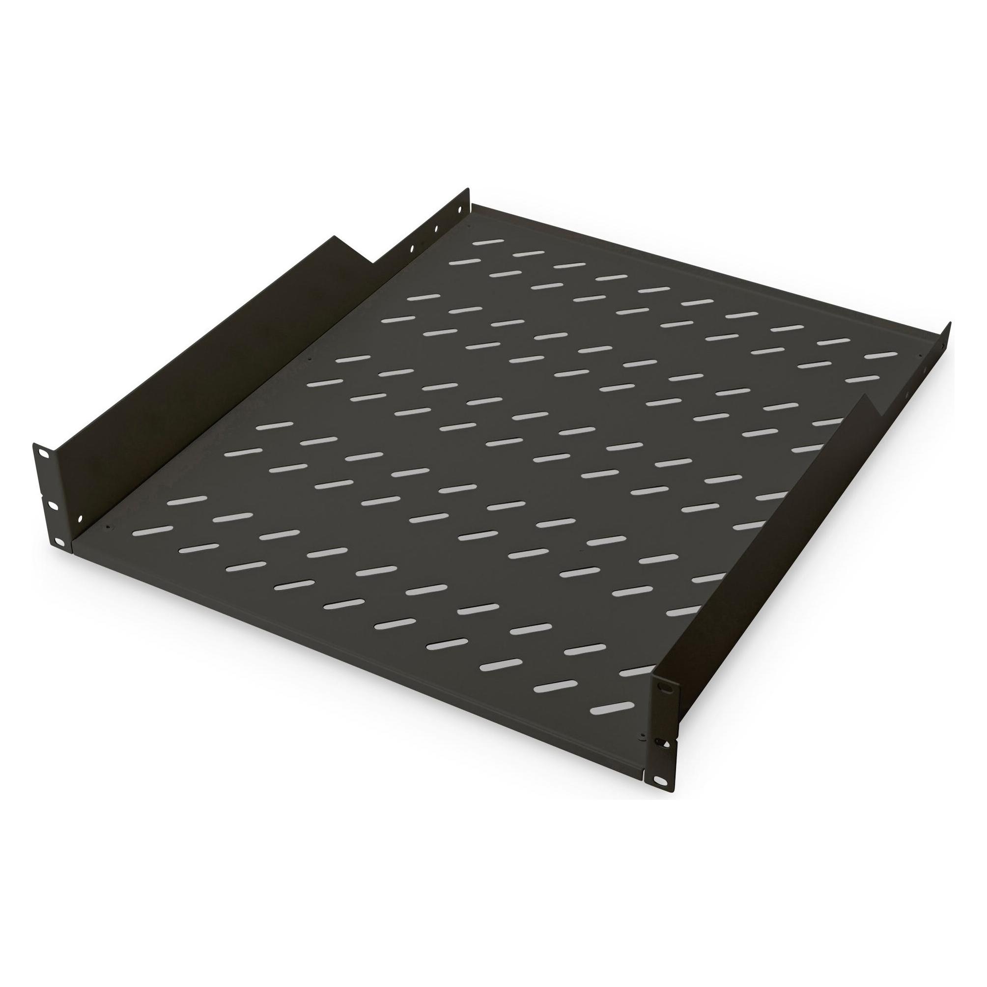 Digitus Fachboden 48,3cm 19Zoll fuer Netzwerkschrank max.25Kg RAL9005 schwarz 483x550x88mm incl.... (DN-19 TRAY-2-55-SW)