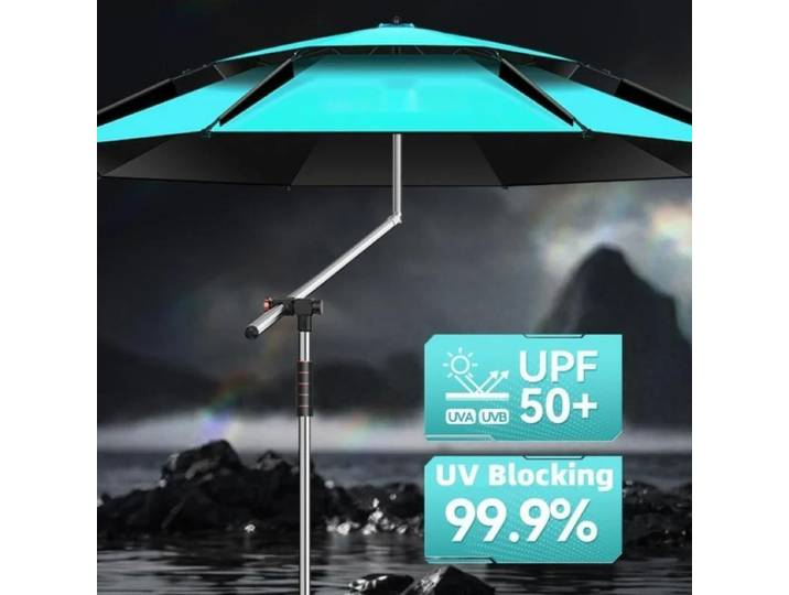 Nouveau parapluie de pêche amélioré en acier inoxydable pôle plage grand Parasol cour jardin parasol parapluie Camping parapluie 2.0-2.6M