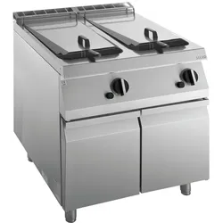 KBS Gas-Fritteuse 2 Becken 23 L Standgerät 42kW