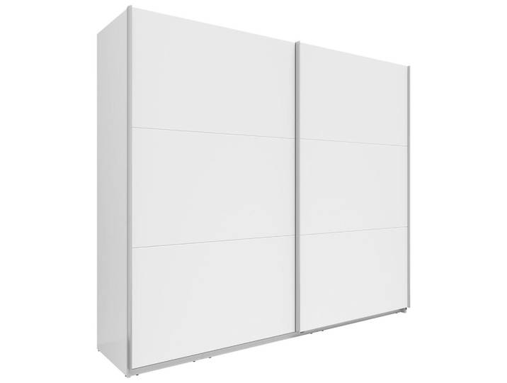 Boxxx Schwebetürenschrank, Weiß, 3 Fächer, 250x216x64 cm, Schlafzimmer, Kleiderschränke, Kleiderschränke 2-türig