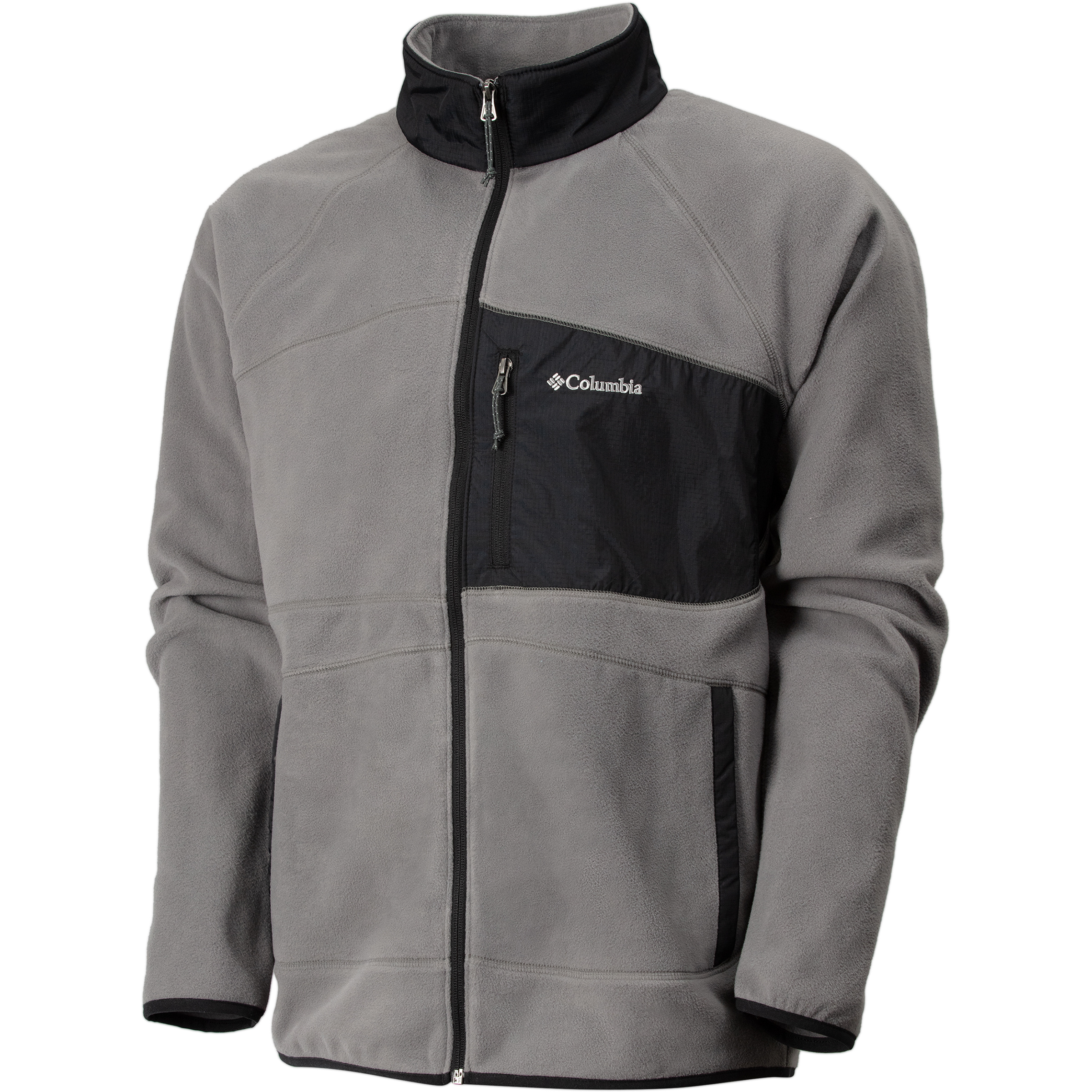 Columbia Fast Trek Overlay Herren Fleecejacke grau Größe S Camping Widerstandsfähig