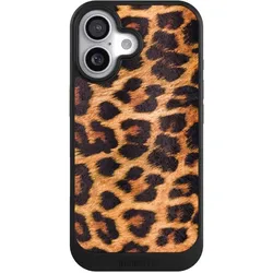 Nivocase Hülle für Apple iPhone 17 Handyhülle NIVOcore Case Schwarz Animalprint Fell Leopard (Apple iPhone 17), Smartphone Hülle, Schwarz
