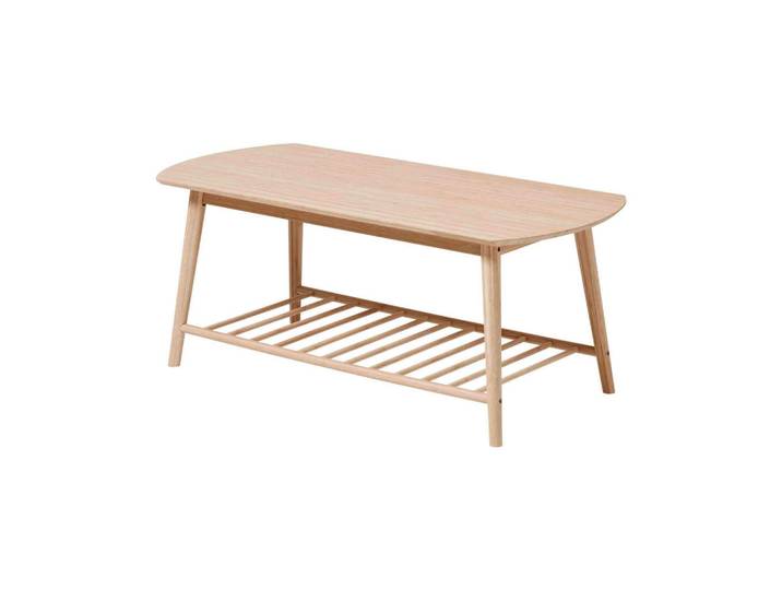 Mid.you Couchtisch Noble, Natur, Holz, Bambus, vollmassiv, rechteckig, konisch, 50x45x110 cm, Holzmöbel, Holztische, Couchtische Holz