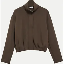 Blouson-Jacke aus Sweatshirt Braun 36