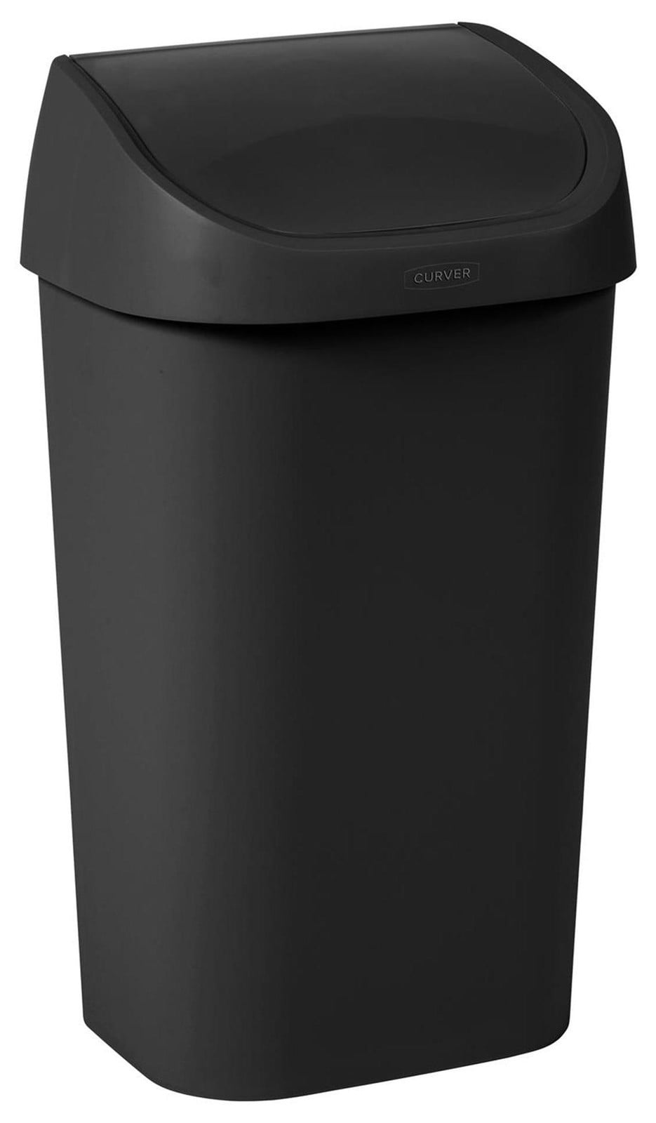 Curver Mistral Swing afvalcontainer, 50 liter, zwart