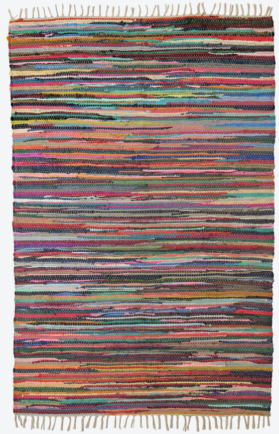 Latitude Vive Dillow Rectangle Hand Woven Area Rug Brown/Pink/Green Rectangle 120cm W x 180cm L