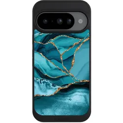 Nivocase Handyhülle für Google Pixel 10 Hülle NIVOpure Case Schwarz Edelstein Glitzer Look Marmor (Google Pixel 10), Smartphone Hülle, Schwarz