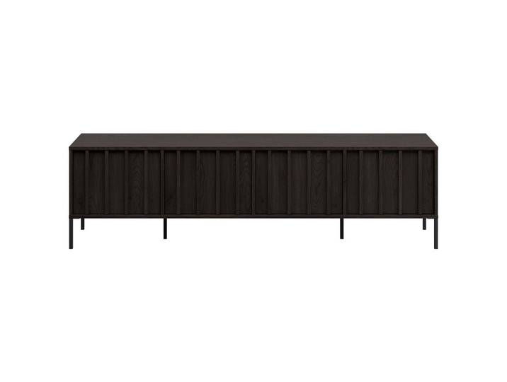 Mid.you Lowboard Granada, Walnussfarben, Holz, Wenge, 4 Fächer, 180x50x40 cm, Holzmöbel, Wohnwände Holz, Lowboards Holz