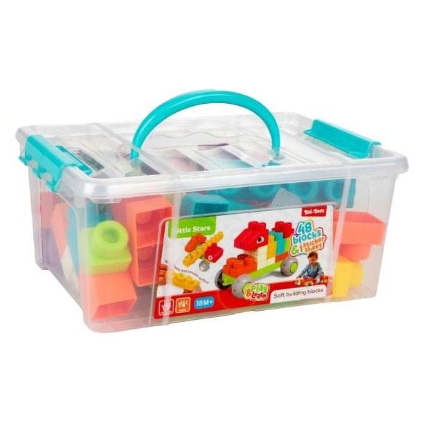 Toi-Toys Little Stars Weiche Bausteine in Aufbewahrungsbox - 48 Stück. (68867580)