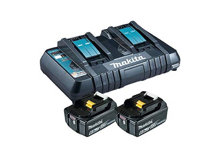 Power Source Kit 2 batteries BL1860B 18\,0 V 6\,0 Ah