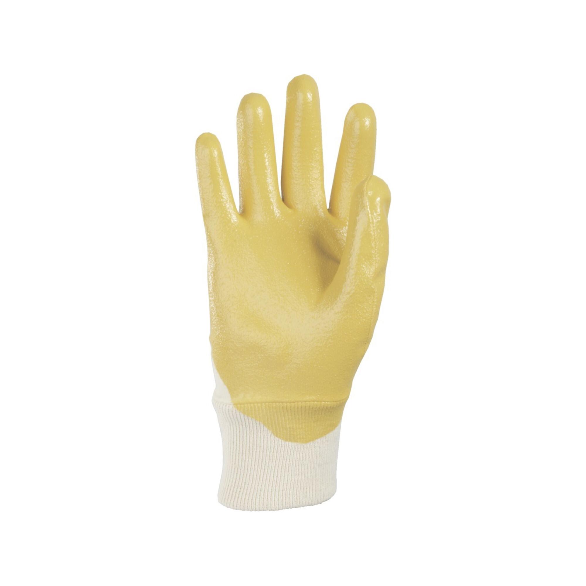 KCL Handschuhe Sahara 100 Gr.9 gelb Nitril L.250mm KCL m.Strickbund ; Honeywell (100/9)