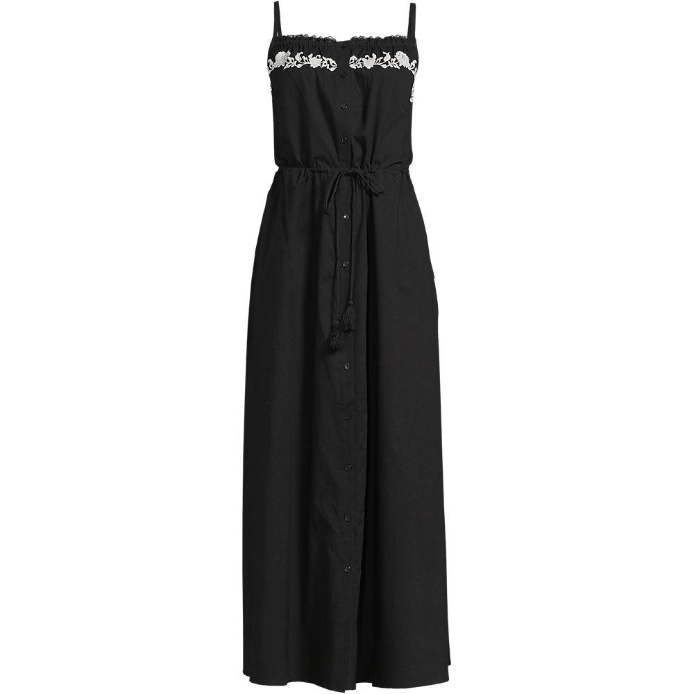 Besticktes Baumwollkleid für Damen, Damen, size: regular, Schwarz, Baumwolle, by Lands' End