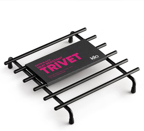 Zeal Kilo Medium Black Trivet