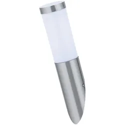 Außen Wand Lampe Garten Fassaden Beleuchtung Edelstahl Fackel Leuchte im Set inkl. LED Leuchtmittel