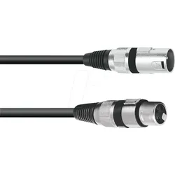 OMNI 3022055N - XLR Kabel, 3-polig, 10 m, schwarz