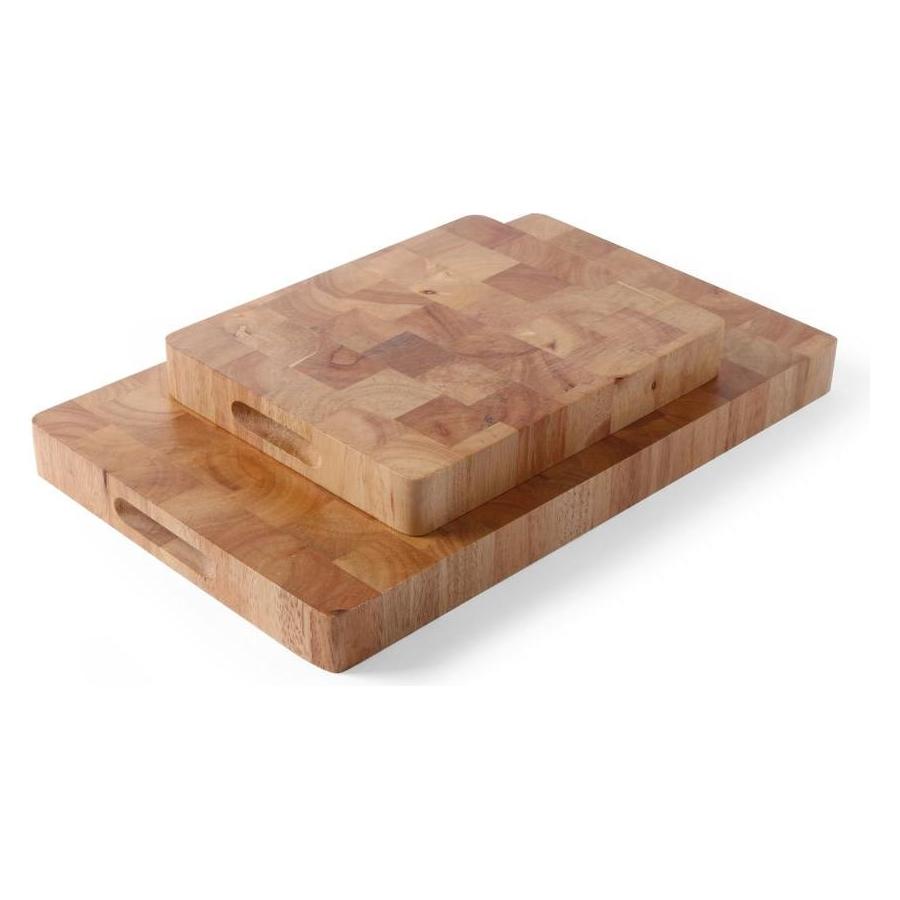 Hendi Holzschneidbrett GN 1/1 45 mm Kautschuk-Holz (506905)