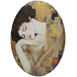 RUNDES BILD Gold 60/60 cm