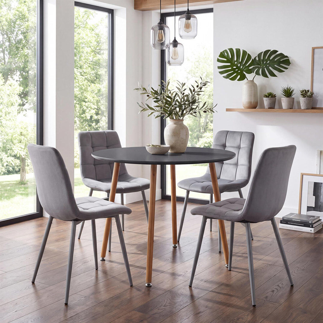 Fairmont Park Gordin 4 -Person Dining Set Grey/Grey 4