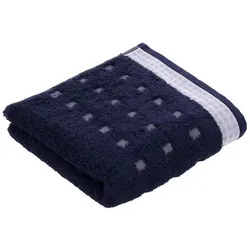 Vossen Duschtuch Country Feeling 67x140 cm Baumwolle Blau Marine