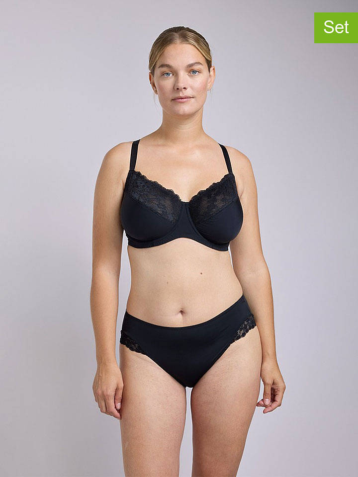 Change 2er-Set: Slips "MyEssentials" in Schwarz - 40