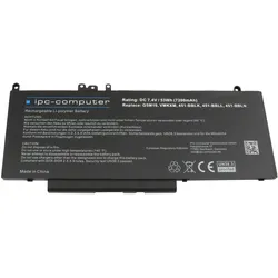 IPC G5M10 (4 Zellen, 7200 mAh), Notebook Akku