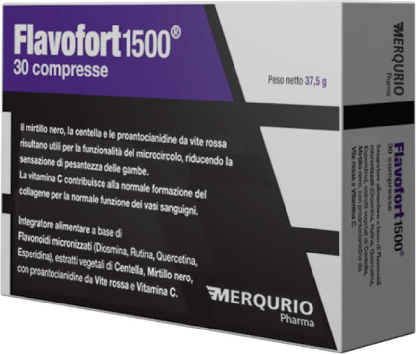 MERQURIO PHARMA Srl Flavofort 1500, 30 Compresse