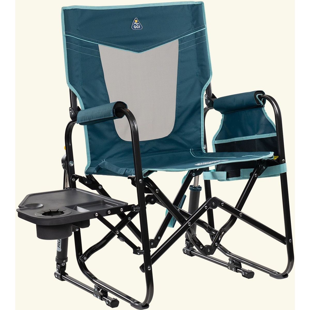 GCI Stowaway Rocker W/Sidetable dark charcoal 379339