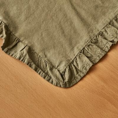 Bella Maison Elegance Ruffled Cotton Table Runner