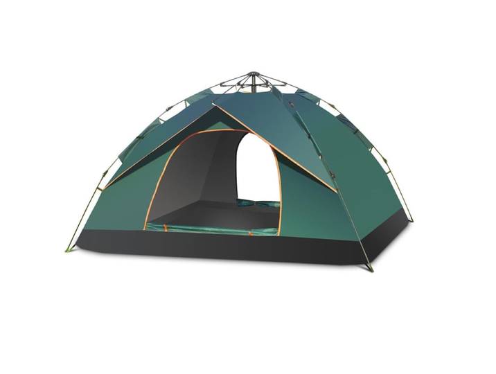 Tente de Camping Pop Up 3-4 P 210x200x135cm Vert