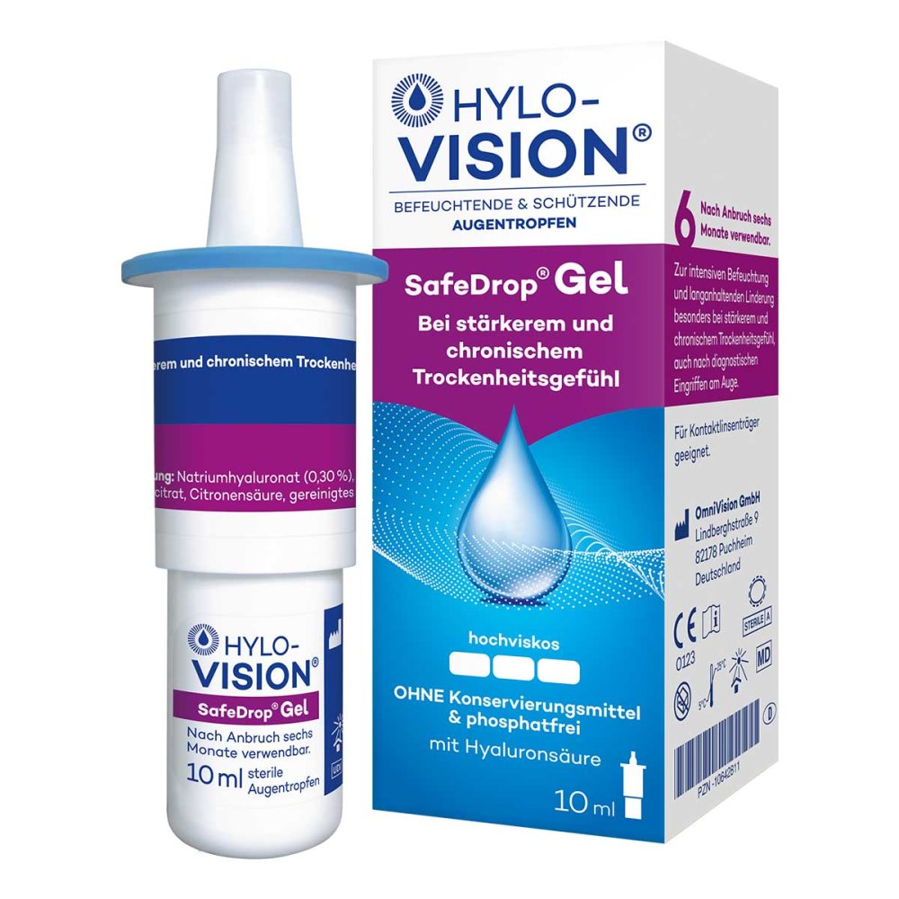 OmniVision GmbH Hylo-Vision Safedrop Gel Augentropfen 10642811