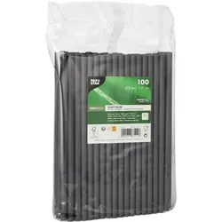 PAPSTAR Strohhalme pure schwarz