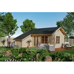 Skan Holz 45 mm Gartenhaus Esbjerg/Freizeithaus 3