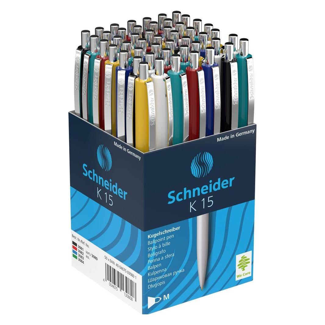 Schneider Automatikfüller K 15, 0,5 mm, Gehäuse in verschiedenen Farben, blau (50x) (497405)