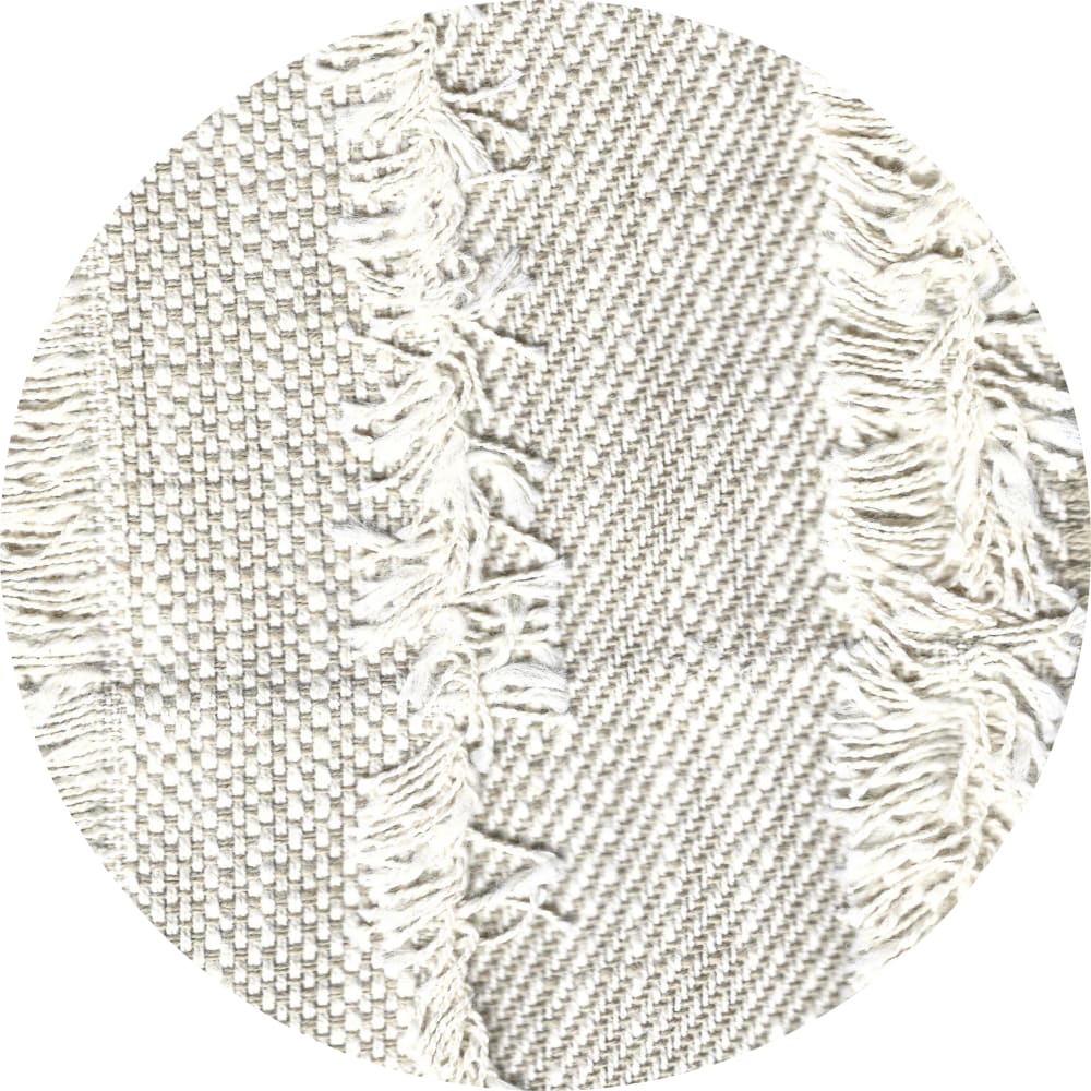 MX HOME Coussin en coton gris a frange Gris 40x40x40cm