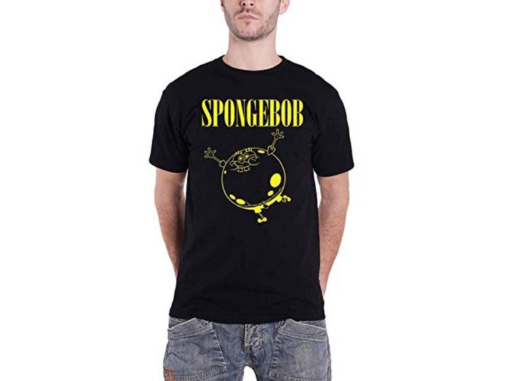 Spongebob Squarepants T Shirt Inflated Sponge nieuw Officieel Mannen