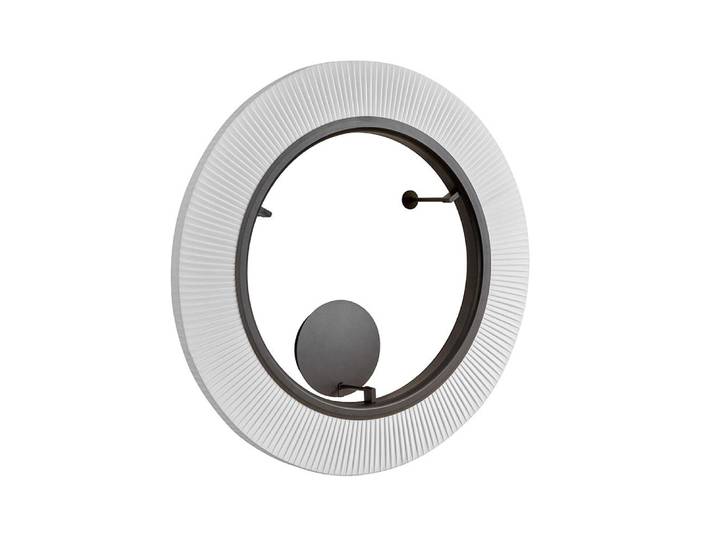 BOVER lampe murale ou lampe de plafond RODA PF/90 (Ruban blanc translucide, cdimmable Triac - Aluminium, acier, ruban)
