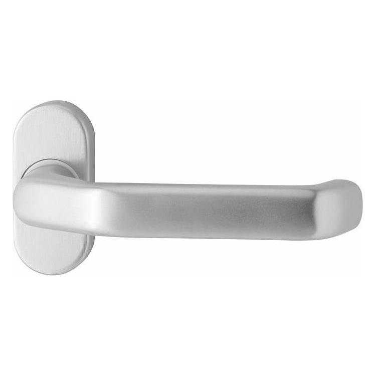 EDI Profiltürdrückerlochteil 1200/2033 Edelstahl EST oval 8 mm gekröpft (Türgarnitur) (1200/2033/00)