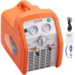 VEVOR Zwei-Zylinder Kältemittelabsauggerät Kältemittel Absaugstation 1 Ps Kältemittel Absauggerät Kältemittelrückgewinnungsmaschine 220-240 V 3,49 kg/min