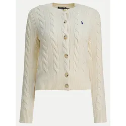 Strickjacke aus Woll-Kaschmir-Mix Beige L